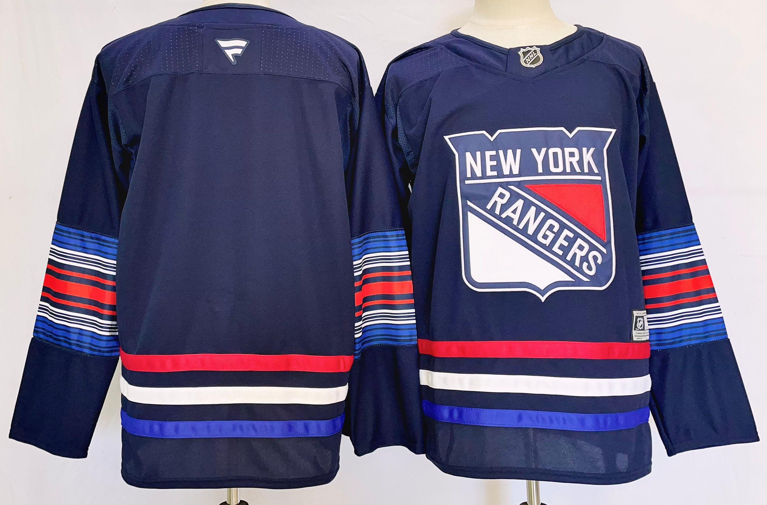 Men New York Rangers Blank Drak Blue 2025 Home Premier Player NHL Jersey